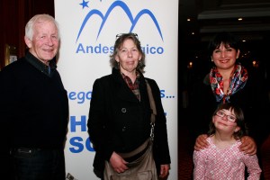 Henry Purcell , Collen Purcell ( Hotel Portillo )  y Patricia Cornejo y su hija Sofía Lira ( Fundo Los Maitenes ) 