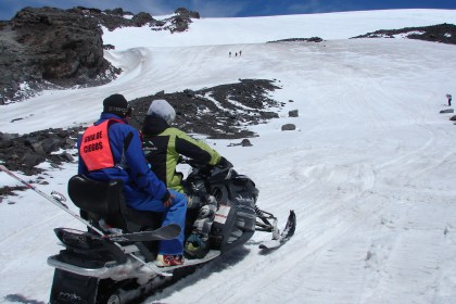 En rumbo a la cima del Volcán